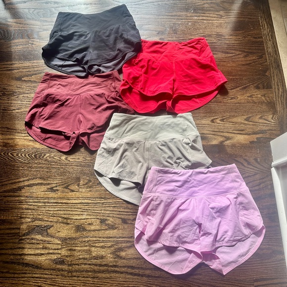 lululemon athletica Pants - lululemon athletica Women's Athletic Shorts - Black Camo, Red, Maroon, Tan, Pink